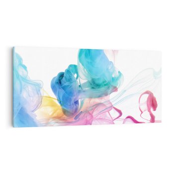 Obraz na płótnie 120x60 - Abstrakcyjne Pastelowe Piękno - abstrakcja, pastelowe