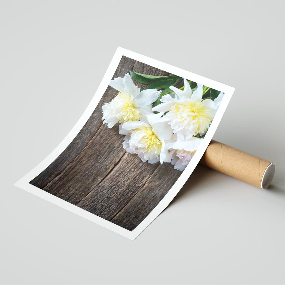 Plakat bez ramy 50x70 - Relaksująca Harmonia - kwiaty, spa