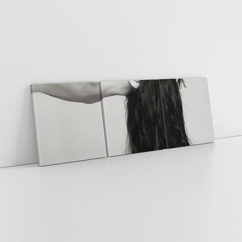 Obraz na płótnie 90x30 - Piękno włosów kobiety w ruchu - włosy, piękno