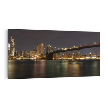 Obraz na płótnie 100x50 - Most nad nowojorską panoramą - most, Nowy Jork