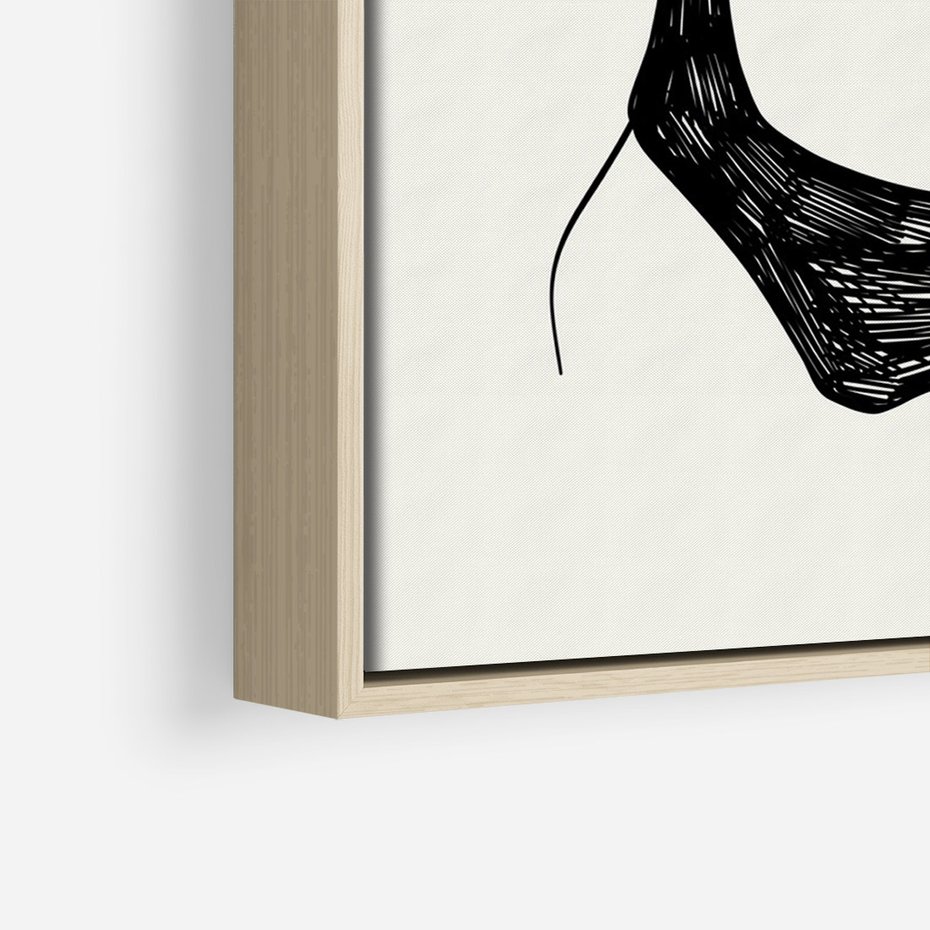 Obraz w ramie 80x120 - Echa Piękna - piękno kobiecego ciała, kobieta - rama drewno