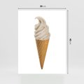 Plakat bez ramy 30x40 - Rozkoszna Chłodząca Radość - lody, lód