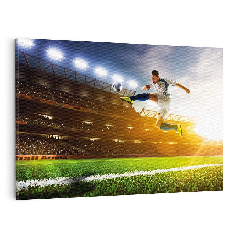 Obraz na płótnie 100x70 - Gol! Magia piłki nożnej - gol, piłka