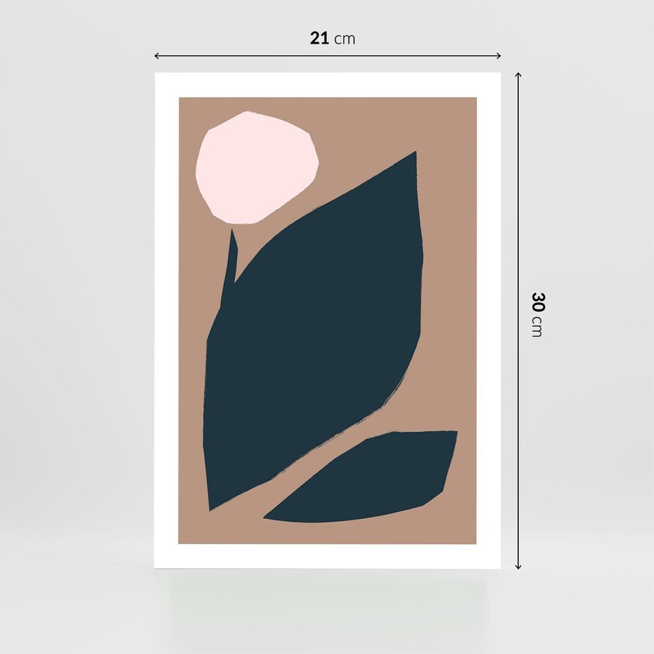 Plakat bez ramy 21x30 - Rozkwitająca Wolność Boho - abstrakcyjny obraz, plakat