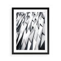 Plakat w ramie 40x50 - Geometryczna Nowoczesność - nowoczesna architektura, gemetryszne formy - rama czarna