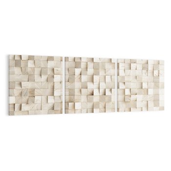 Obraz na płótnie 120x40 - Geometryczne 3D: Abstrakcyjna Harmonia - geometryczne, 3D