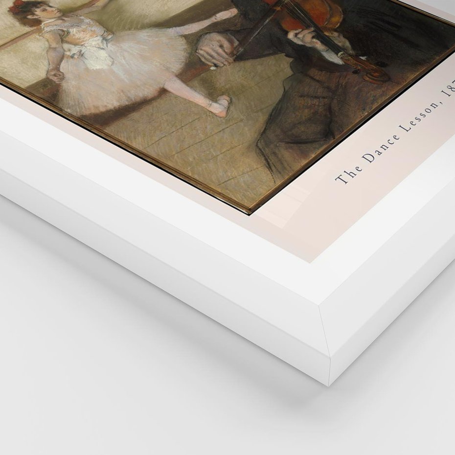 Plakat w ramie 40x50 - Klasyka Baletu - Edgar Degas, reprodukcja obrazu - rama biała