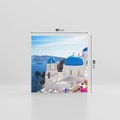 Obraz na płótnie 80x80 - Perspektywa na Santorini - Santorini, perspektywa