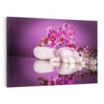Obraz na płótnie 70x50 - Kwiatowy Relaks - orchidea, kwiat