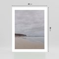 Plakat bez ramy 40x50 - Mglista plaża - plaża, mgła