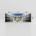 Obraz na płótnie 150x50 - Piłka nożna na stadionie: Pasja sportu - stadion, piłka