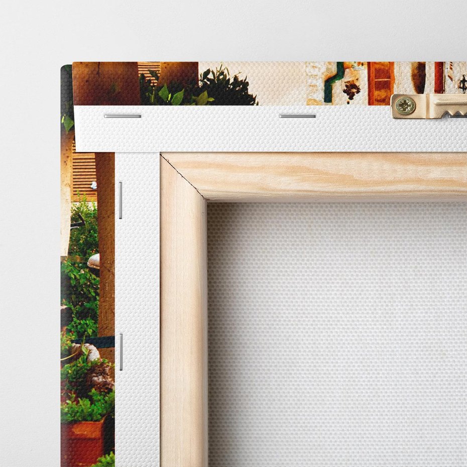 Obraz na płótnie 30x30 - Uroczysta perspektywa uliczki - uliczka, perspektywa