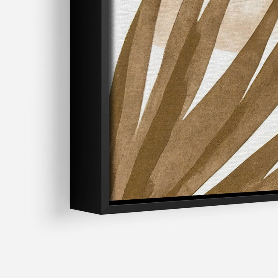 Obraz w ramie 50x70 - Liście w Akwareli - akwarela, malowane liście - rama czarna