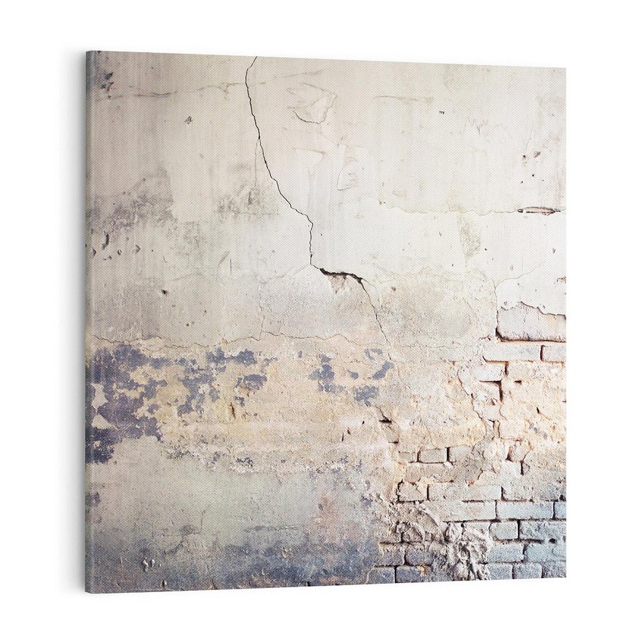 Obraz na płótnie 70x70 - Surowość ściany z betonu - ściana, beton