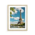 Plakat w ramie 30x40 - Paryż Eiffla - Paryż, Eiffla - rama drewno