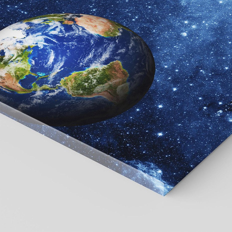 Obraz na płótnie 120x80 - Kosmiczne podróże na Ziemię - kosmos, ziemia