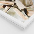Zestaw obrazy w ramie 50x70 galeria - Książki, czytanie, napisy, typografia - rama biała
