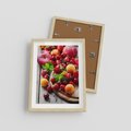 Plakat w ramie 30x40 - Owoce w restauracji artystycznie - owoce, restauracja - rama drewno