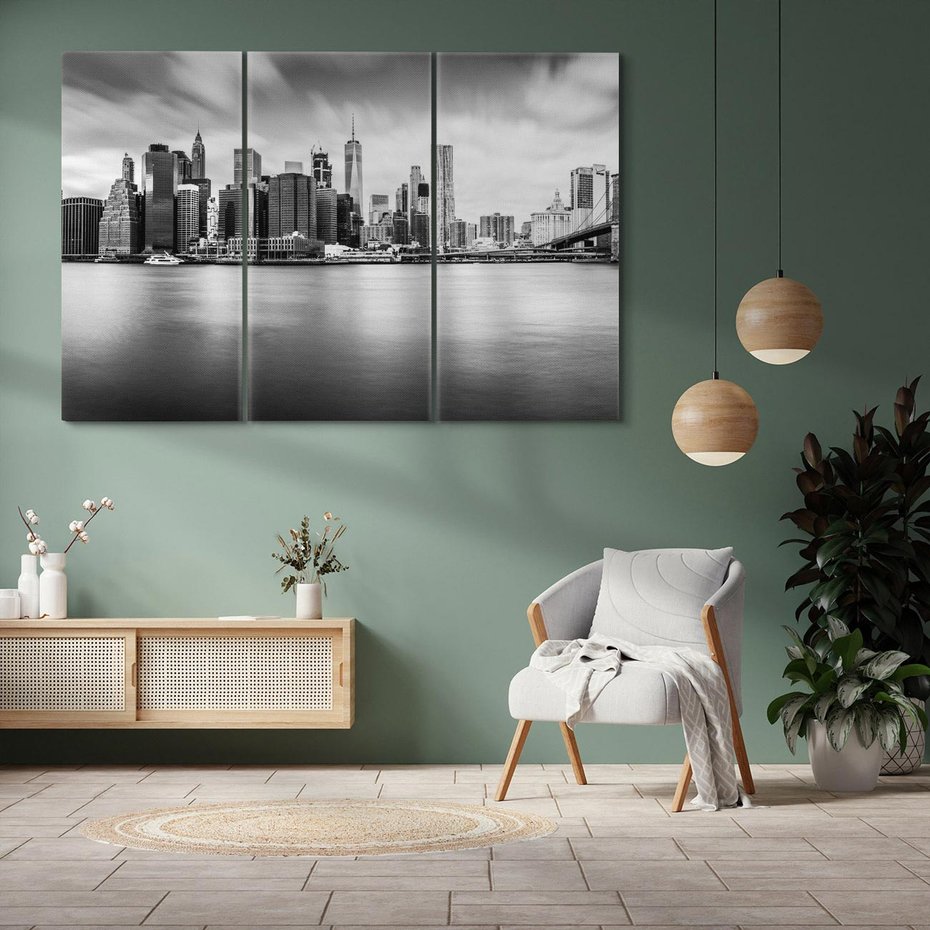 Obraz na płótnie 120x80 - Nowy Jork o zmierzchu - Nowy Jork, niebo