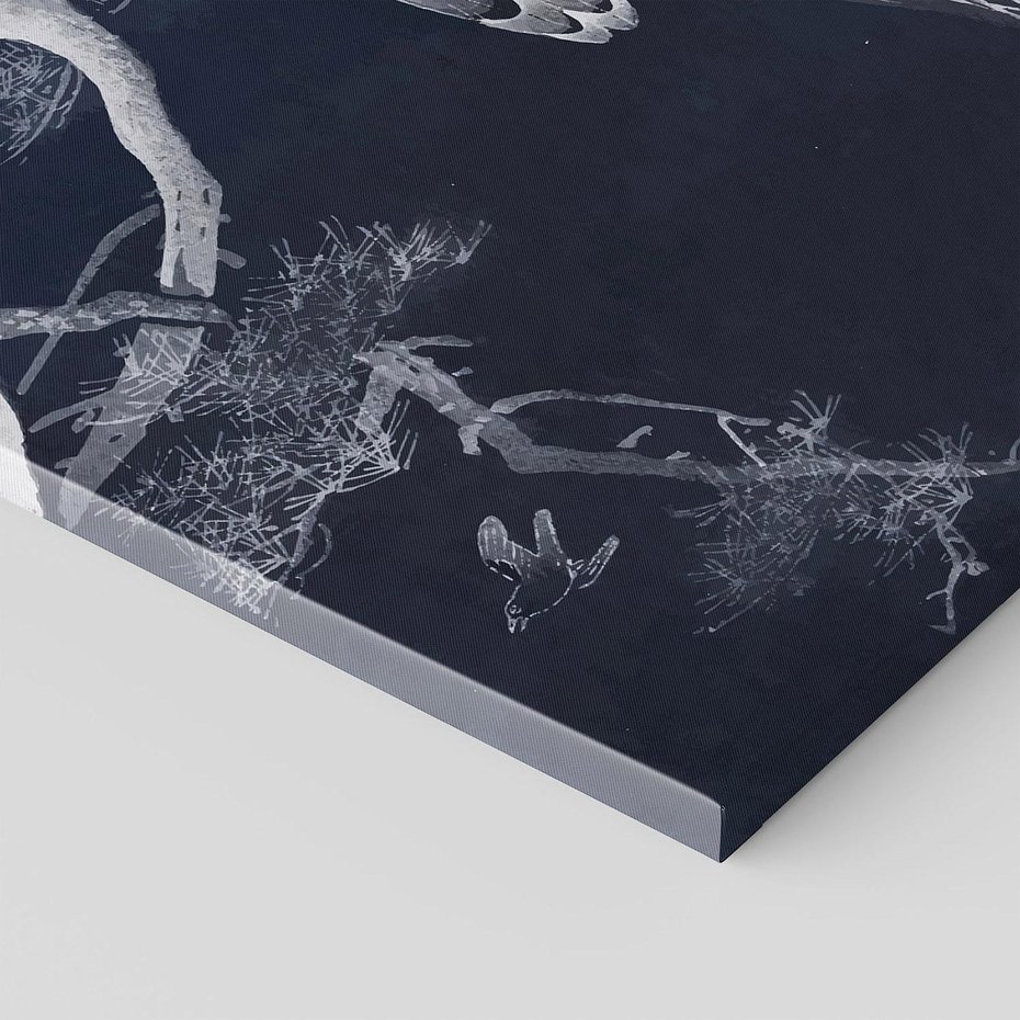 Obraz na płótnie 50x70 - Japońskie Pawie - japońska grafika, pawie