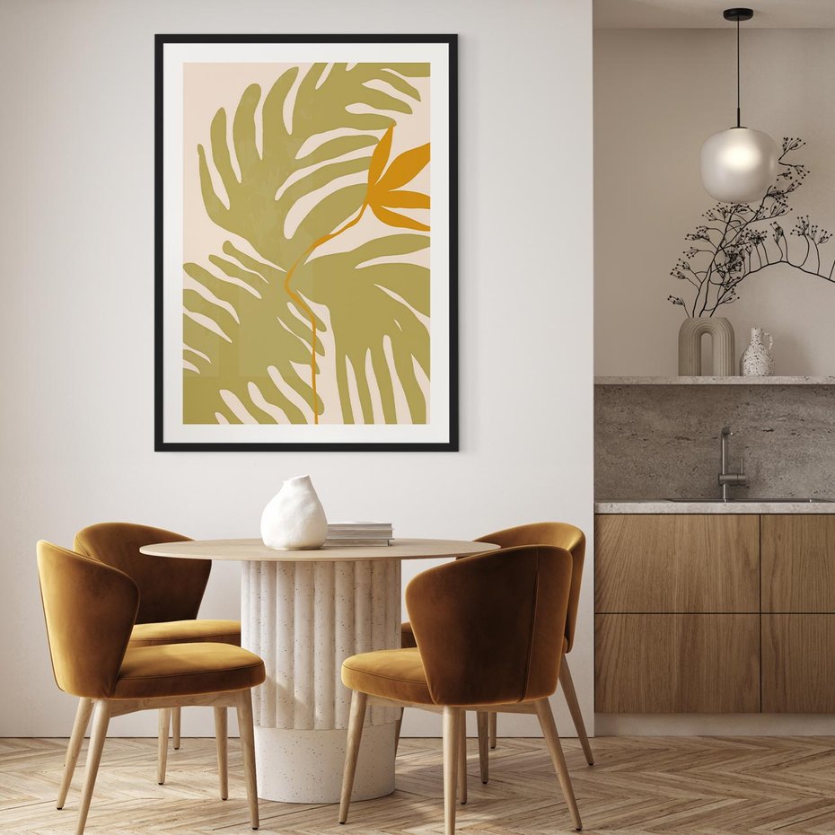 Plakat bez ramy 40x50 - Konturem Zmiękczane - minimalistyczny obraz, nowoczesny