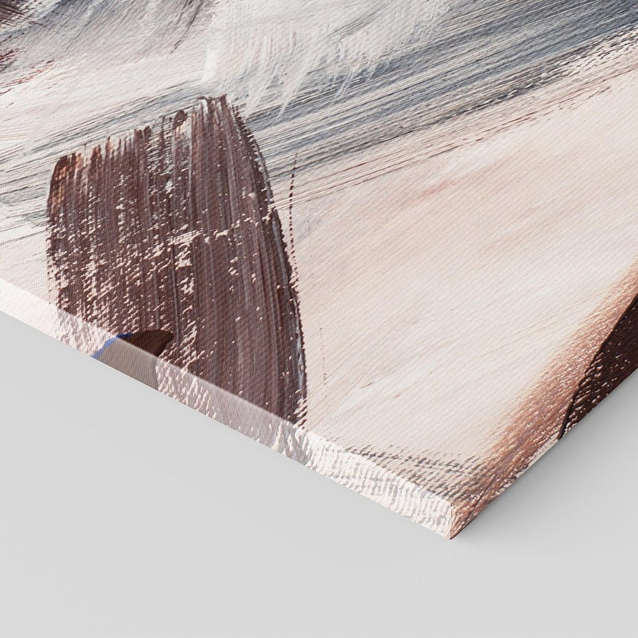 Obraz na płótnie 50x70 - Eksploracja Dramaturgii - abstrakcyjny chaos, chatyczne maźnięcia pędzla