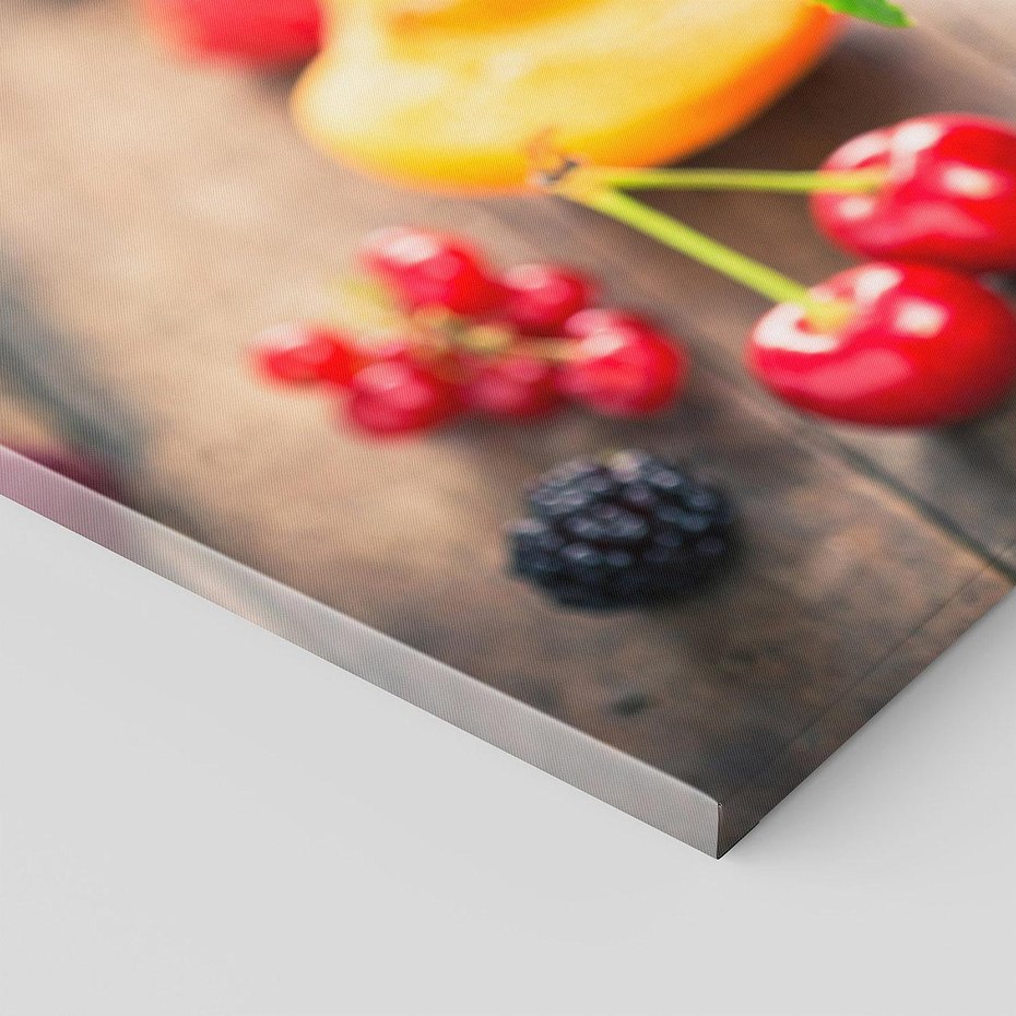 Obraz na płótnie 100x50 - Kulinarne rozkosze - miska, owoce