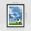 Plakat w ramie 30x40 - Piłkarska Pasja - piłka, nożna - rama czarna