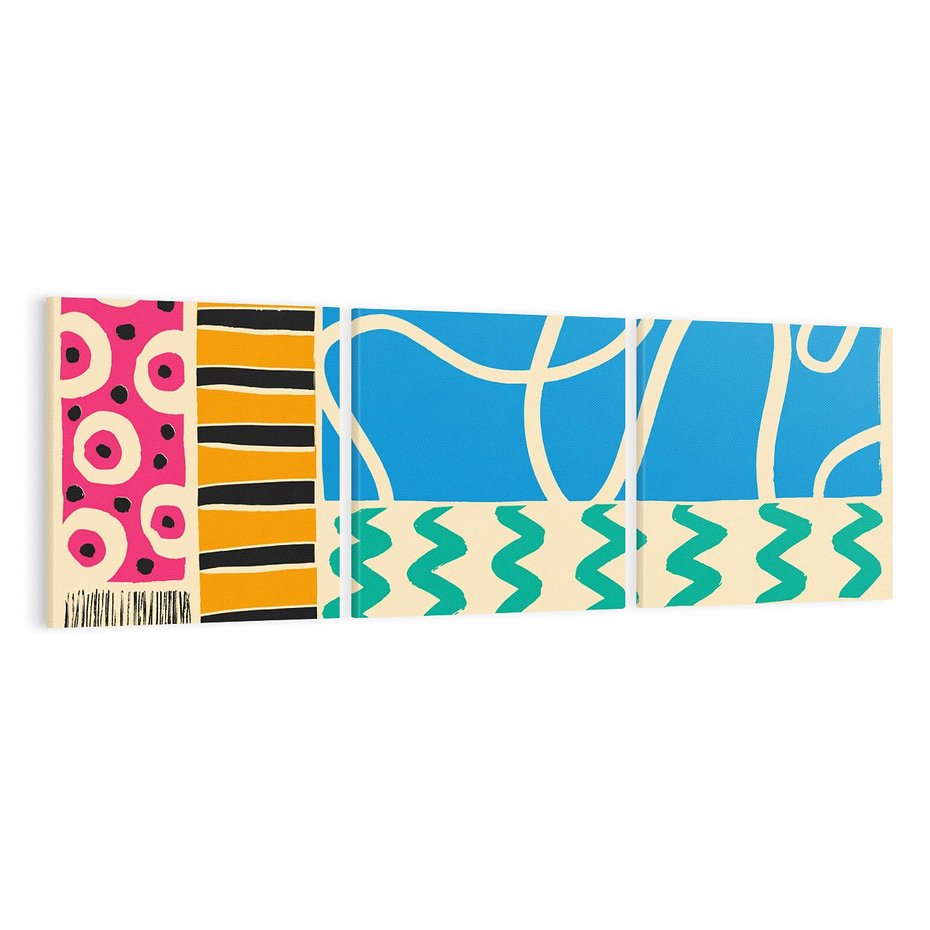 Obraz na płótnie 150x50 - Etno Boho - etno ornamenty, boho klimat