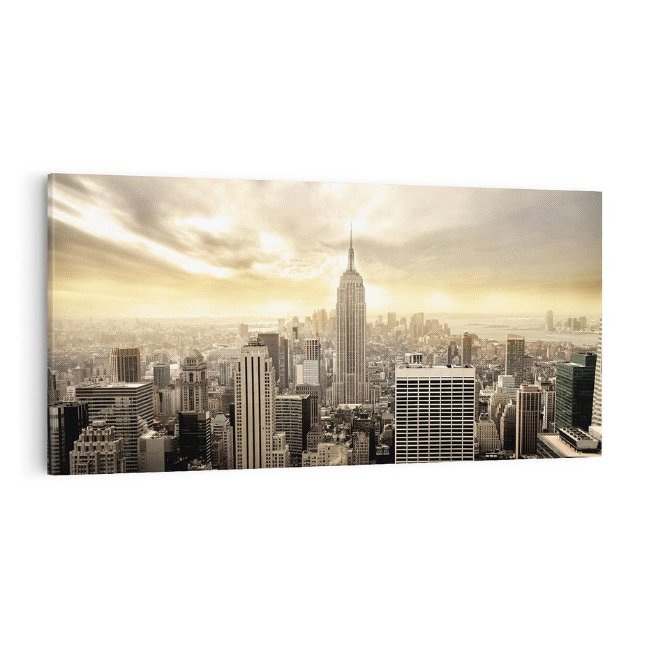 Obraz na płótnie 100x50 - Magia Manhattanu: miasto, które nigdy nie śpi - Manhattan, NY