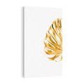 Obraz na płótnie 50x70 - Przyjemność dla Oczu - złote, liście