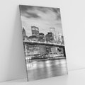 Obraz na płótnie 70x100 - połączenie ikonicznego miasta - most, Nowy Jork