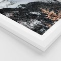Plakat w ramie 30x40 - Górski Raj - góry, śnieg - rama biała