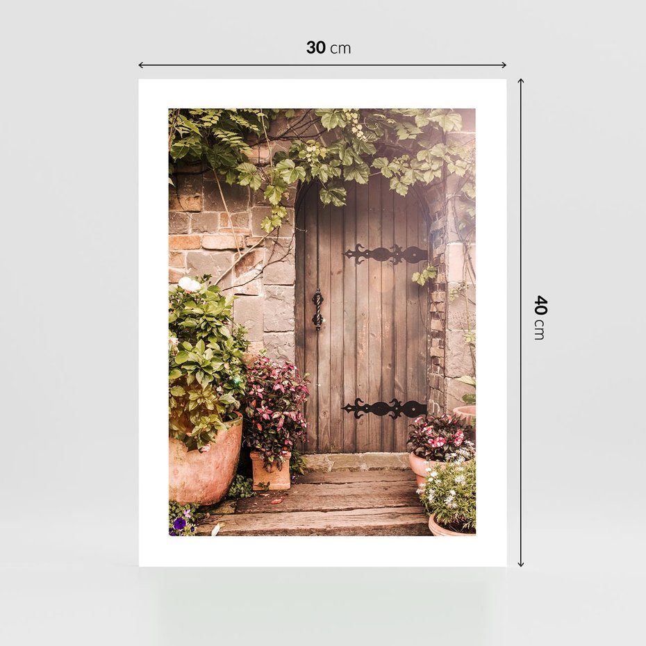 Plakat bez ramy 30x40 - Wyjątkowy Klimat - drzwi, stare