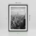 Plakat w ramie 50x70 - Majestatyczne Wysokości - Nowy Jork, wieżowce - rama czarna