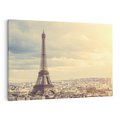 Obraz na płótnie 70x50 - Paryż: Wieża Eiffla w blasku - Wieża, Eiffla