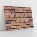 Obraz na płótnie 120x80 - Mur cegieł: industrialny urok - cegły, mur