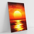 Obraz na płótnie 70x100 - Romantyczny Zachód Słońca nad Morzem - zachód, słońca