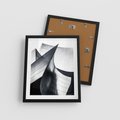 Plakat w ramie 40x50 - Miasto Współczesności - architektura, nowoczesne budynki - rama czarna