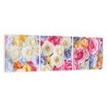 Obraz na płótnie 90x30 - Elegancja w kwiatach - kwiaty, róże