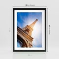 Plakat w ramie 30x40 - Eiffla - ikona Paryża - Eiffla, Paryż - rama czarna