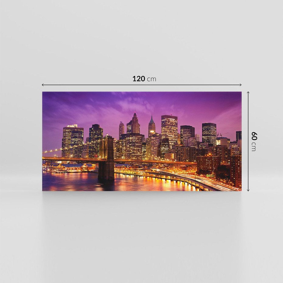 Obraz na płótnie 120x60 - Nowy Jork: miasto nieprzespanych nocy - New York, USA