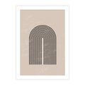 Plakat bez ramy 21x30 - Migocące Echa - abstrakcyjne linie, geometria