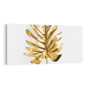 Obraz na płótnie 140x70 - Ponadczasowy Urok - złote, liście