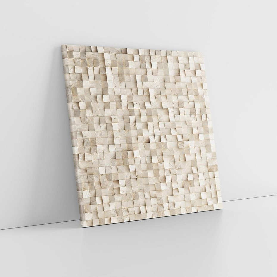 Obraz na płótnie 70x70 - Geometryczne 3D: Abstrakcyjna Harmonia - geometryczne, 3D