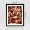 Plakat w ramie 40x50 - Magia Jesiennej Ziemi - liście, jesień - rama czarna