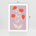 Plakat bez ramy 21x30 - Migotliwe Widzenie Kwiatów - nowoczesny plakat, roślinne motywy