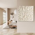 Obraz na płótnie 30x30 - Geometryczne 3D: Abstrakcyjna Harmonia - geometryczne, 3D