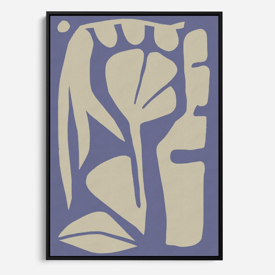 Obraz w ramie 50x70 - Echa Wizualnej Transcendencji - skandynawski styl, plakat - rama czarna