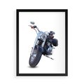 Plakat w ramie 50x70 - Motocykl w ruchu - motor, bike - rama czarna